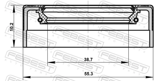 Сальник полуоси переднего моста SKT 45902P цена, от 4.68 USD