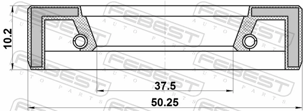 95FAY39501012X Febest Сальник раздатки