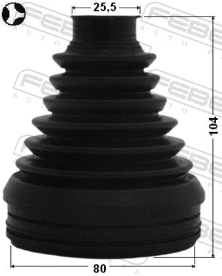 0115ZVW30T Febest ШРУС внутренний, передний