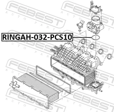RINGAH032PCS10 Febest Прокладка дроссельной заслонки