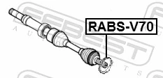 RABSV70 Febest Кольцо ABS