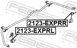 2123EXPRR Febest Задняя правая тяга стабилизатора
