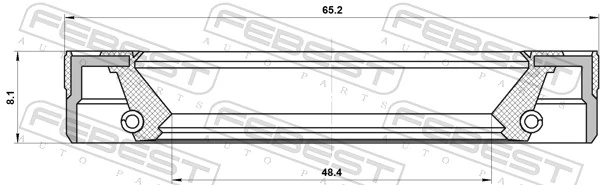 5124606 NEW Holland Сальник редуктора переднего моста