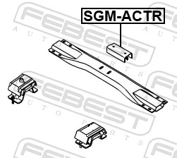 SGMACTR Febest Задняя подушка двигателя
