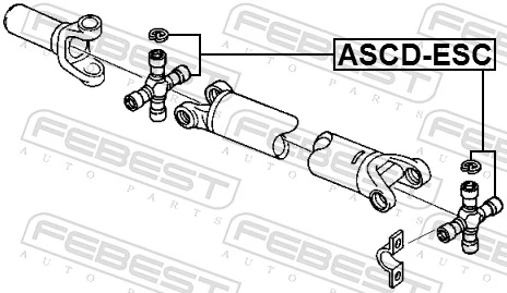 ASCDESC Febest Крестовина карданного вала