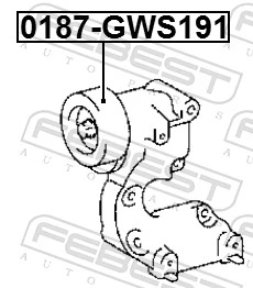 Натяжитель клинового ремня на Lexus RX 270/350/450H AGL10, GGL15, GYL15