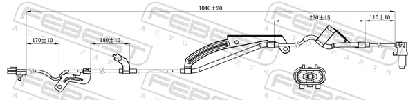 Купить 3S927017 AND Датчик ABS передний левый