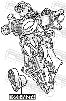 Роликовий модуль натяжителя ремня Mercedes C седан (W205) (2013 - 2021) цена, от 44.15 USD