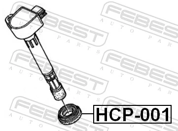 HCP001 Febest Прокладки свечных колодцев