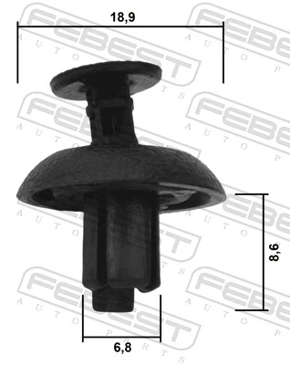Скоба молдинга ветрового стекла AND 30863016 цена, от 0.48 USD