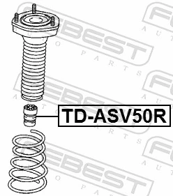 TDASV50R Febest Буфер амортизатора заднего