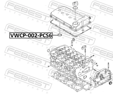 VWCP002PCS6 Febest