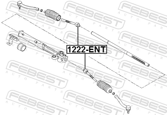1222ENT Febest Тяги рулевые