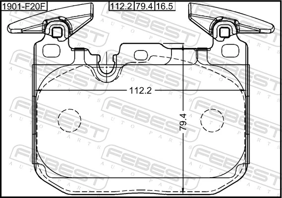 Sapatas do freio dianteiras de disco BMW 2 F23