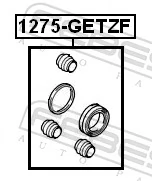 1275GETZF Febest Ремкомплект суппорта тормозного, переднего