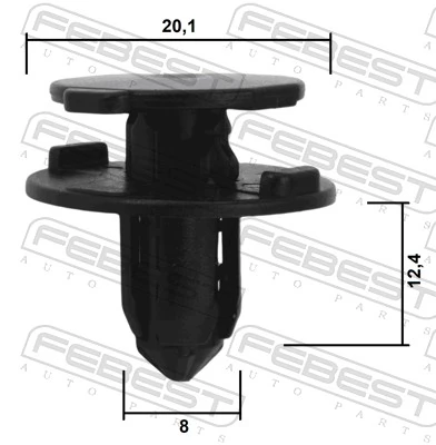 015532DR9A Renault (RVI) Клип крепления подкрылка переднего крыла