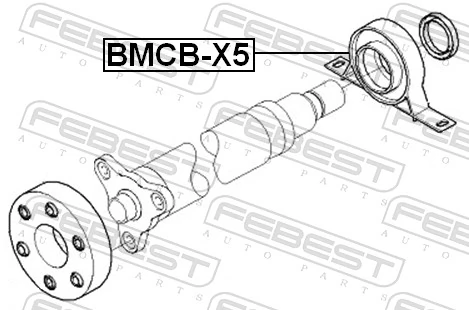 BMCBX5 Febest Подвесной подшипник кардана