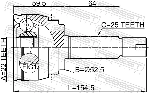 Купить ШРУС наружный передний Хендай солярис I SBR11