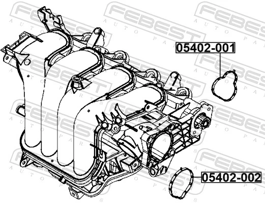 Прокладка дроссельной заслонки на Mazda 2 II DE