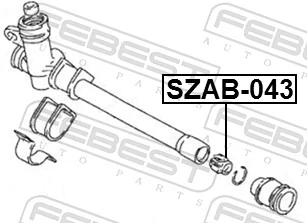 SZAB043 Febest Втулка вала рулевой рейки
