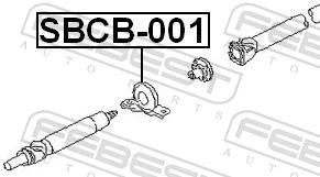 Подвесной подшипник кардана на Subaru Legacy III BE, BH