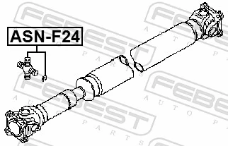ASNF24 Febest Крестовина карданного вала