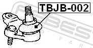 Шаровая опора, нижняя NIPPON MOTORS NSBJ1013 цена, от 9.75 USD