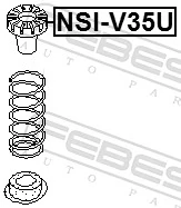 NSIV35U Febest Резиновое кольцо пружины задней