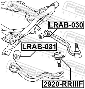 2920RRIIIF Febest Верхние шаровые опоры
