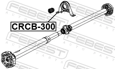 CRCB300 Febest Подвесной подшипник кардана