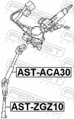 ASTACA30 Febest Рулевой вал, верхний