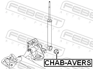 втулка крепления заднего амортизатора на Chevrolet Aveo II T250, T255