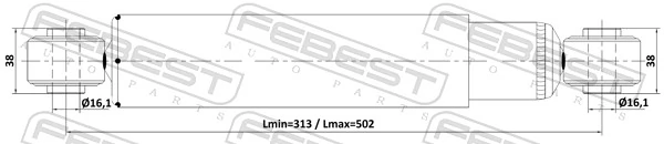  Амортизатор задний Hyundai H-1 STAREX 