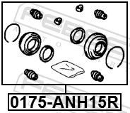 0175ANH15R Febest Ремкомплект заднего тормозного суппорта