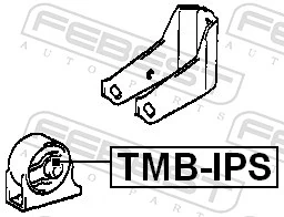 TMBIPS Febest Подушка передней опоры двигателя