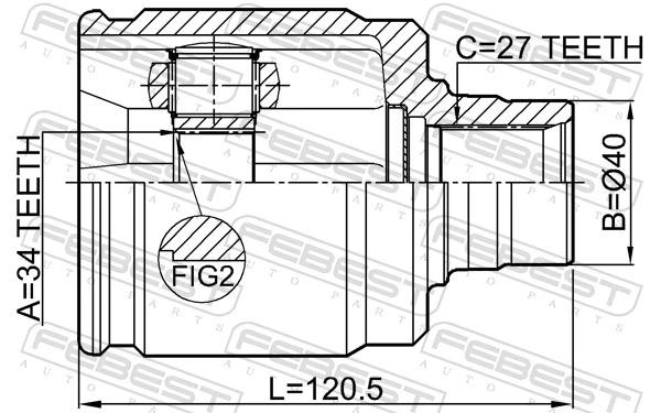 Купить BB5374 Posterparts Шарнир угловых скоростей передний правый