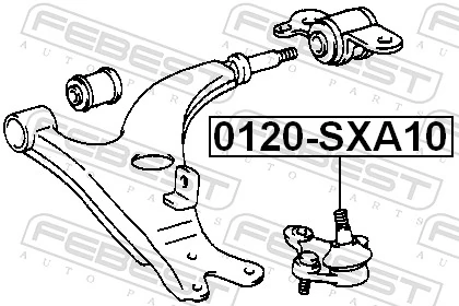 0120SXA10 Febest Палец шаровой нижний