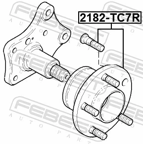 2182TC7R Febest Ступица задняя