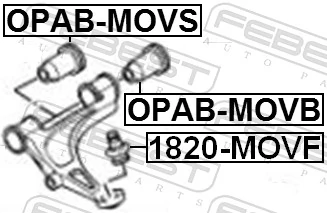 OPABMOVS Febest Сайлентблок нижнего переднего рычага