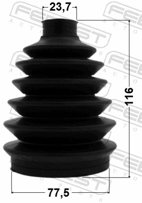 0417PCU2 Febest Пыльник шарнира привода
