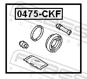 0475CKF Febest Ремкомплект суппорта тормозного, переднего