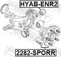 2282SPORR Febest Ступица задняя