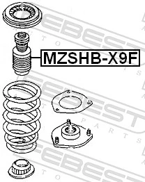 MZSHBX9F Febest Пыльник стойки передней