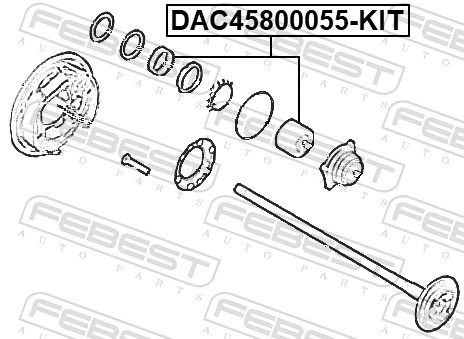 DAC45800055KIT Febest 