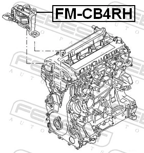 FMCB4RH Febest Правая подушка двигателя