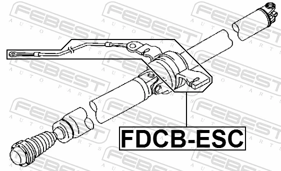 FDCBESC Febest Подвесной подшипник кардана