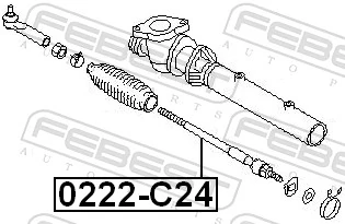 0222C24 Febest Тяги рулевые