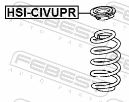 HSICIVUPR Febest Резиновое кольцо пружины задней