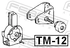 TM12 Febest Подушка передней опоры двигателя