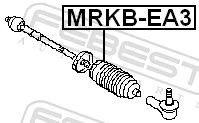 MRKBEA3 Febest Пыльник рулевой тяги